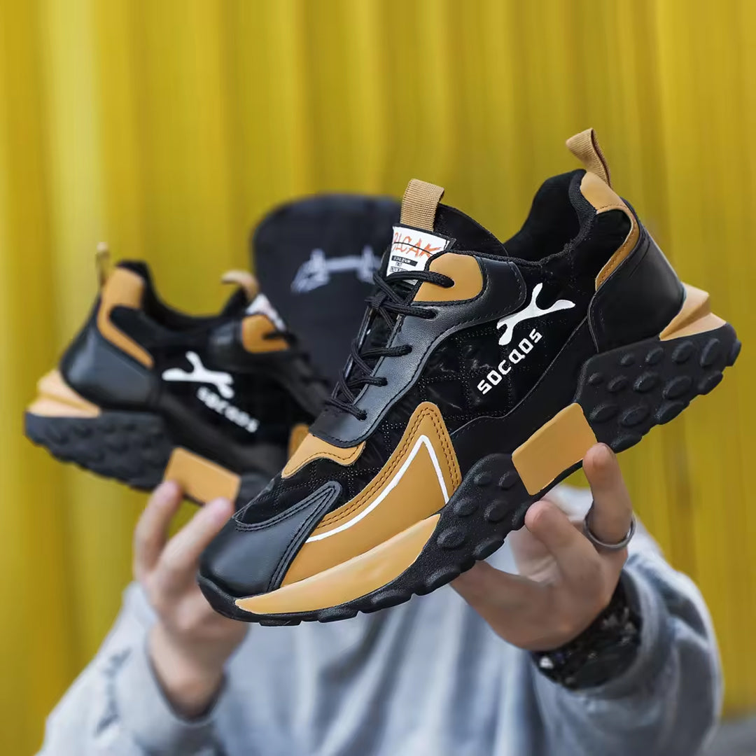 High quality breathable sports shoes, comfortable sports casual cotton pu fabric men's shoes