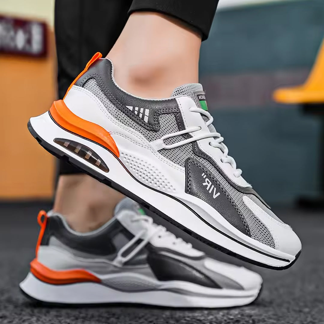 Latest design customize logo casual shoes men's black leisure sneakers sport