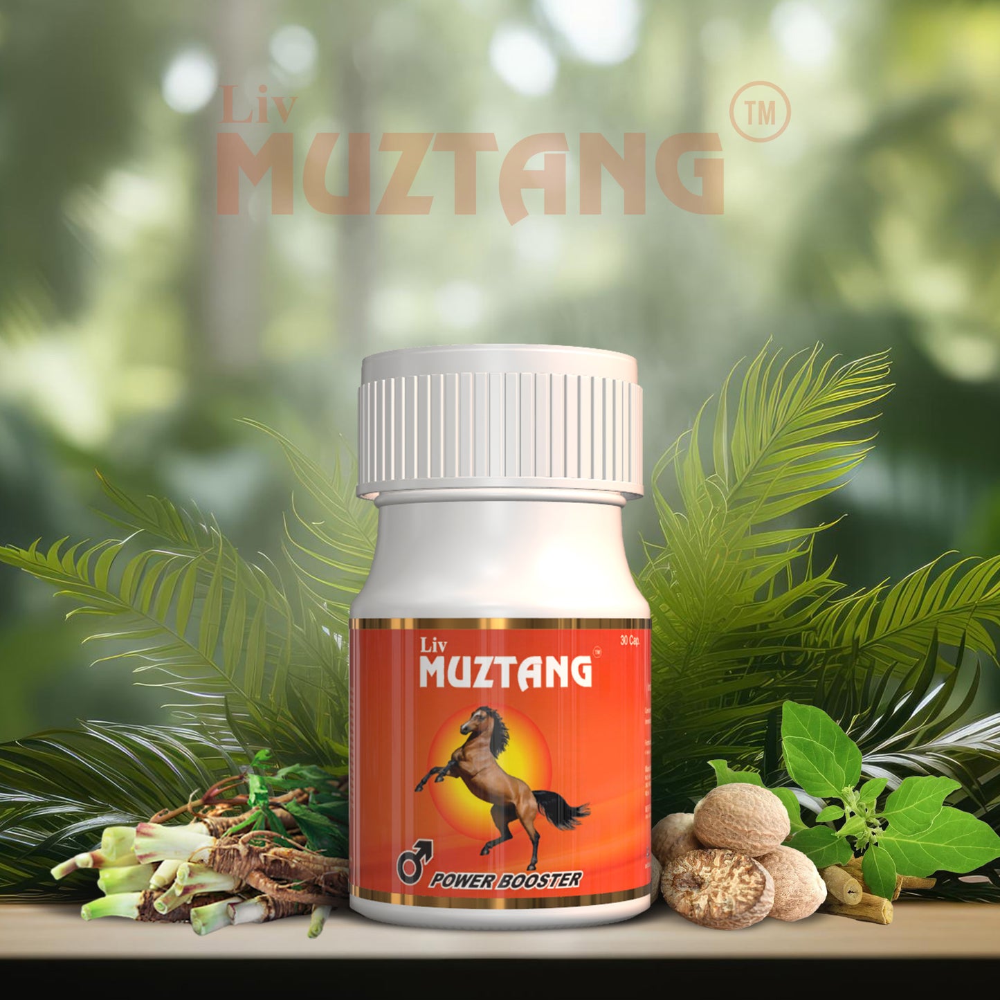 Liv Muztang Power Booster Capsule, Increase Stamina, Power & Endurance, Increase Confidence and Intimacy, Increase Libido
