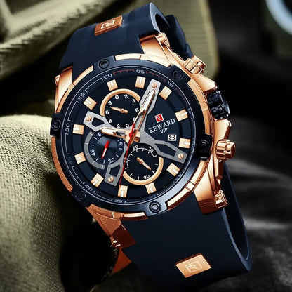 Reward Best chronograph Multiple Dial Watch for men sports New Design oem Luxury Auto Date Movt quartz watch Reloj Hombre