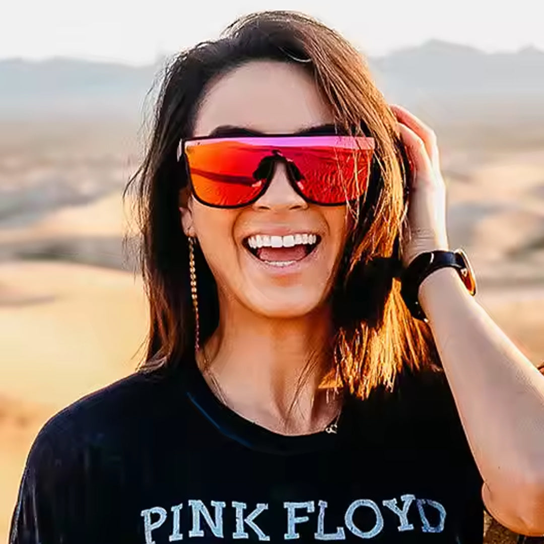 2024 Hot Pink Mirror Cool beach one piece lens trendy sun glasses unisex stylish mens sports sunglasses 2023 shades for travel