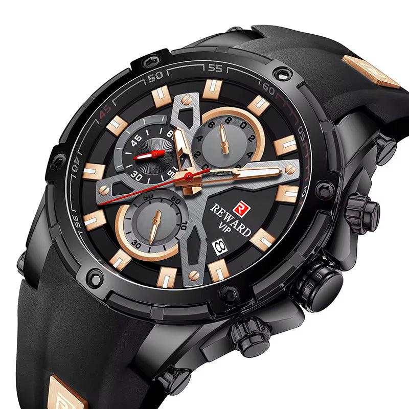 Reward Best chronograph Multiple Dial Watch for men sports New Design oem Luxury Auto Date Movt quartz watch Reloj Hombre