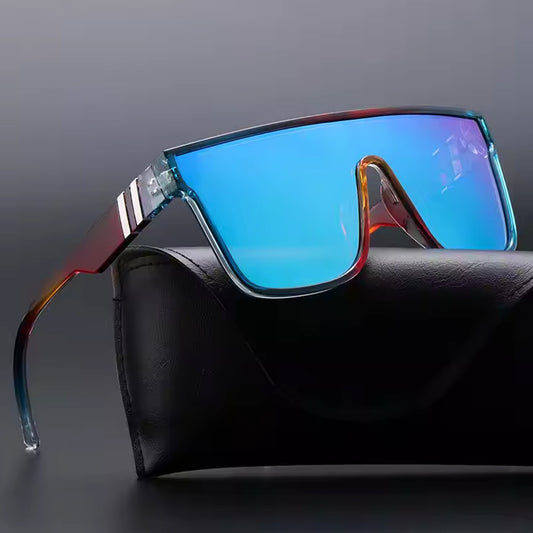 2024 Hot Pink Mirror Cool beach one piece lens trendy sun glasses unisex stylish mens sports sunglasses 2023 shades for travel
