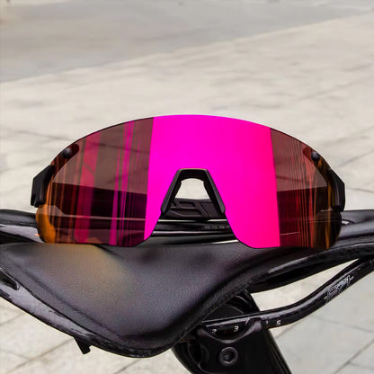 Kapvoe Uv400 Outdoor Road Bike Color Photochromic Lenses Tr90 Women 2023 Bike Men Outdoor Cycling Sports Polarized Sunglasses