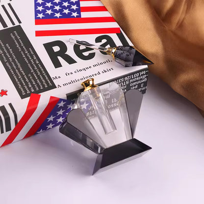 Hot-Selling Clear Black Luxury Crystal Perfume Bottle for Men and Women