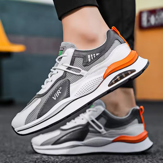 Latest design customize logo casual shoes men's black leisure sneakers sport