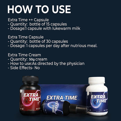 Extra Time Capsule | Sex Timing Cream | Long Time Sex Capsule for Man | Medicine for Long Lasting in Bed | Ayurvedic Sex Time Increase Medicine