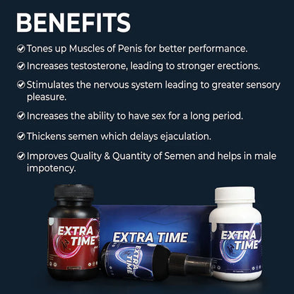Extra Time Capsule | Sex Timing Cream | Long Time Sex Capsule for Man | Medicine for Long Lasting in Bed | Ayurvedic Sex Time Increase Medicine