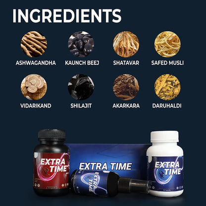 Extra Time Capsule | Sex Timing Cream | Long Time Sex Capsule for Man | Medicine for Long Lasting in Bed | Ayurvedic Sex Time Increase Medicine
